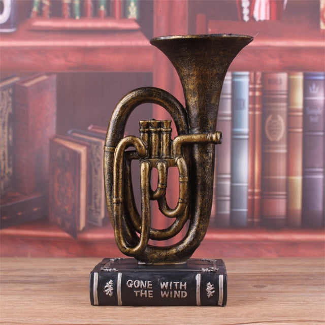 Retro Musical Instrument Figurine Gift