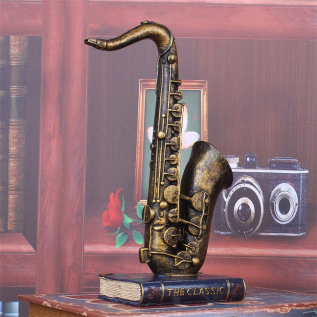 Retro Musical Instrument Figurine Gift