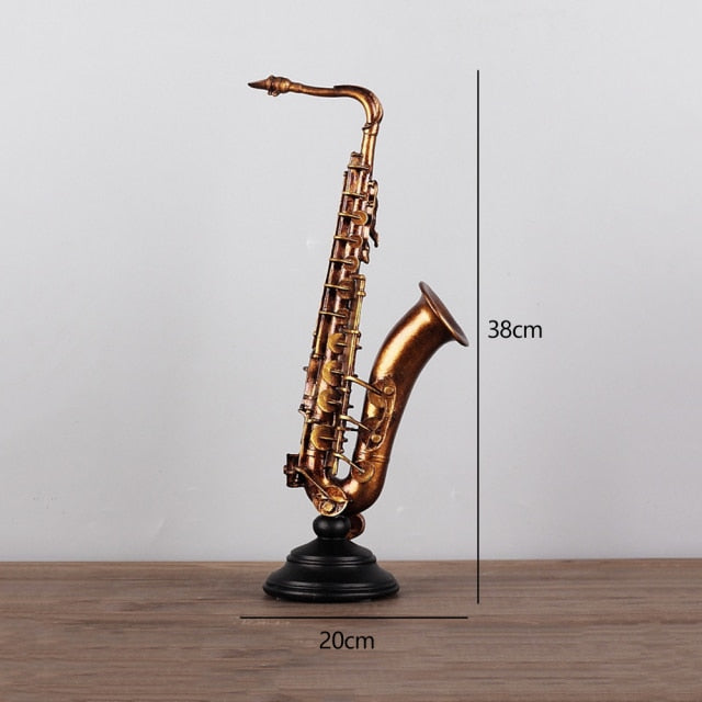 Retro Music Statue Figurine