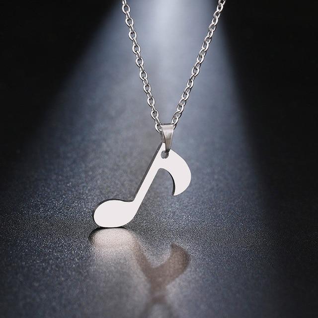 Gold/Silver Music Note Necklace