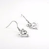 Free - Hollow Heart Music Notes Earrings