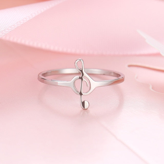Music Treble Clef Ring