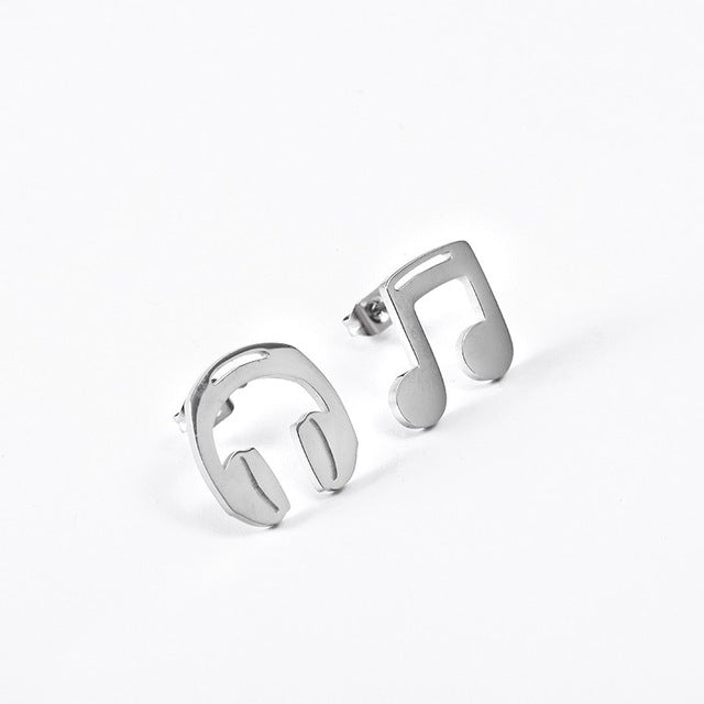 Free - Headset & Music Note Earrings