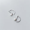 Music Notes Minimalist Hoop Earrings