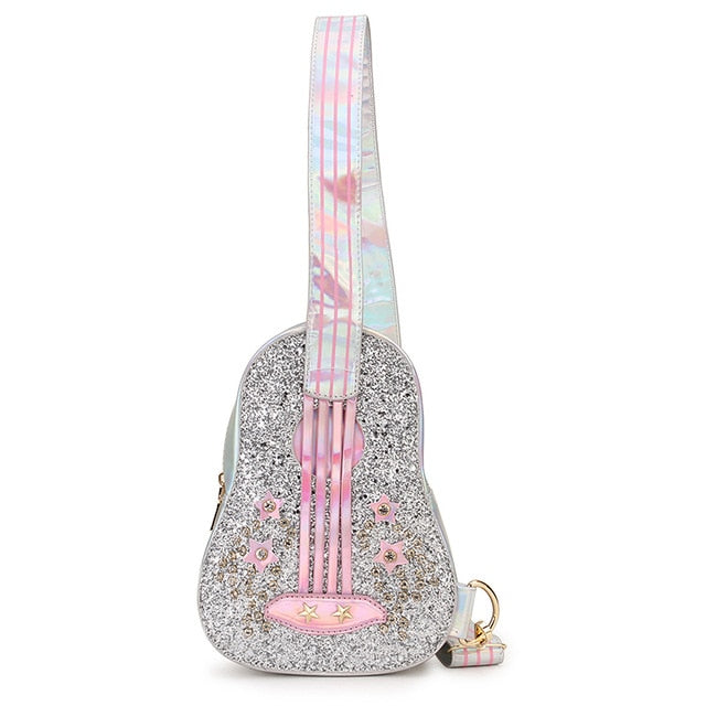 Shiny Guitar Cross-body Bag