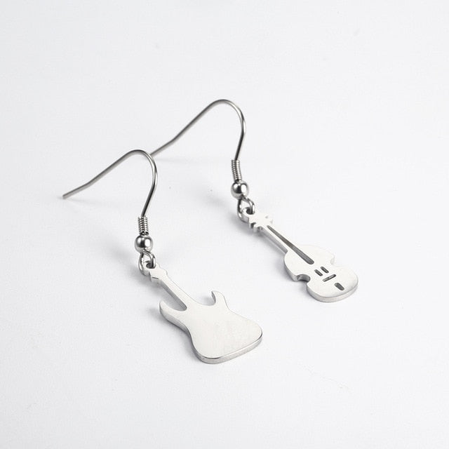 Creative Guitar Music Earrings