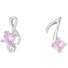 Light Pink Music Notes Earrings
