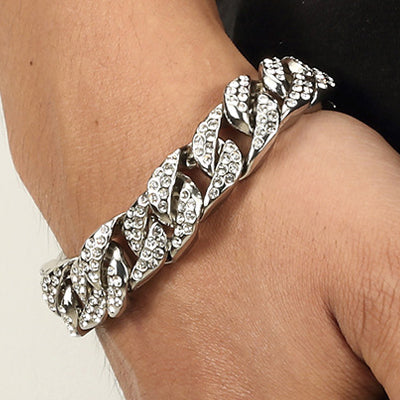 Rhinestone DJ Style Bracelet