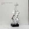 Abstract Electroplating Violin Sculpture