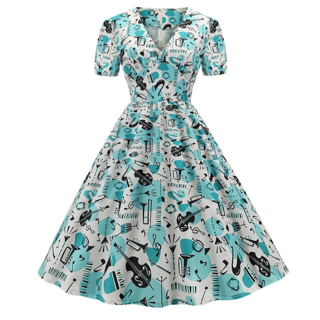 Violin Music Notes Dress