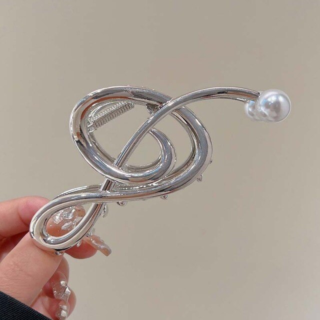 Pearl Music Notes Hair Clip