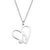 Music Note Heart Pendant Necklace