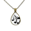Water Drop Shaped Music Necklace - Music Notes - { shop_name }} - Review