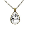 Water Drop Shaped Music Necklace - Music - { shop_name }} - Review