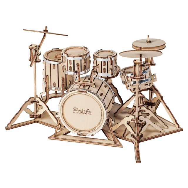 3D Music Instrument Wooden Puzzle - Drum kit - { shop_name }} - Review