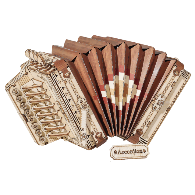 3D Music Instrument Wooden Puzzle - Accordion - { shop_name }} - Review