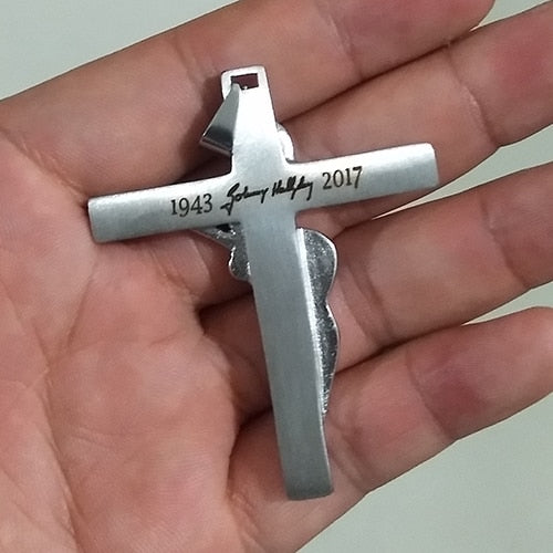 Guitar Cross Pendant Necklace