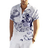 Music Note Stand Collar Shirt