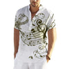 Music Note Stand Collar Shirt