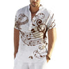 Music Note Stand Collar Shirt