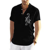 Music Note Standing Collar Shirt