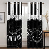 Unique Music Piano Keys Curtains