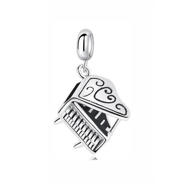 Music 925 Sterling Silver Bead