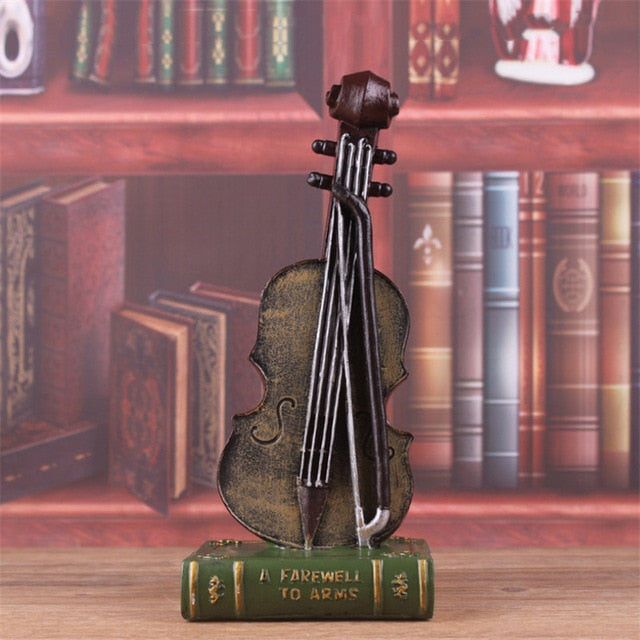 Retro Musical Instrument Figurine Gift