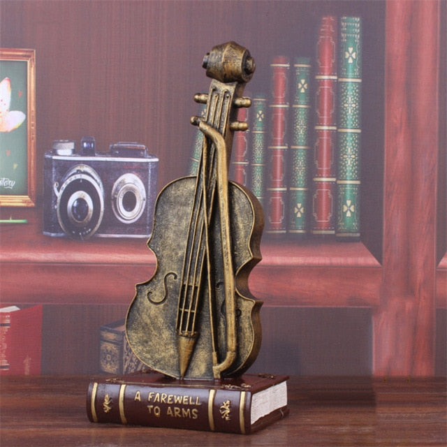 Retro Musical Instrument Figurine Gift