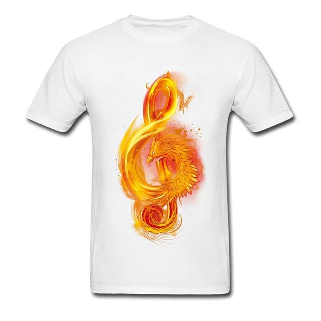 Music Reborn Phoenix Note T-shirt