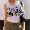 Music Note Tank Top Shirt