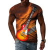 Creative Guitar Round Neck T-shirt