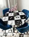 Piano Music Elastic Table Cover