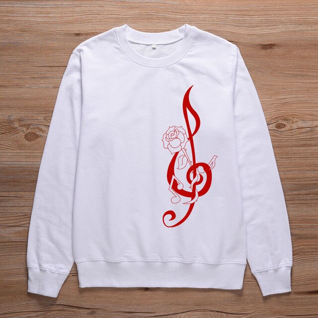 Rose Treble Clef Sweatshirt