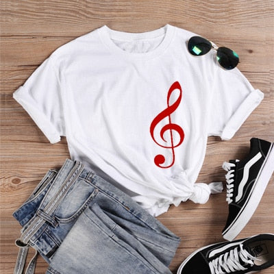 Treble Clef Casual T-shirt