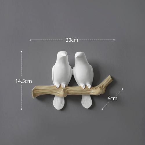 Resin Bird Wall Decor Hanger