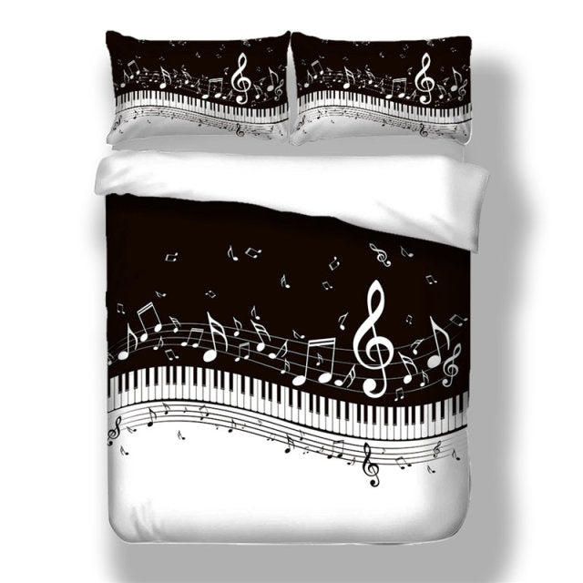 Guitar/Piano Design Bedding Set
