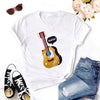 Summer Guitar Printing T-Shirt