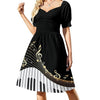 Piano Music Elegant Dress