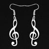 Free - Treble Clef Music Earrings