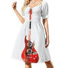 Abstract Electric Guitar Dress