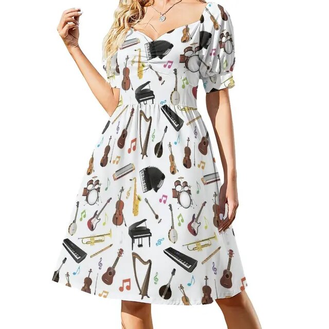 Various Musical Instruments Dress