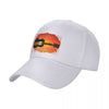 Guitar Sunset Island Baseball Cap