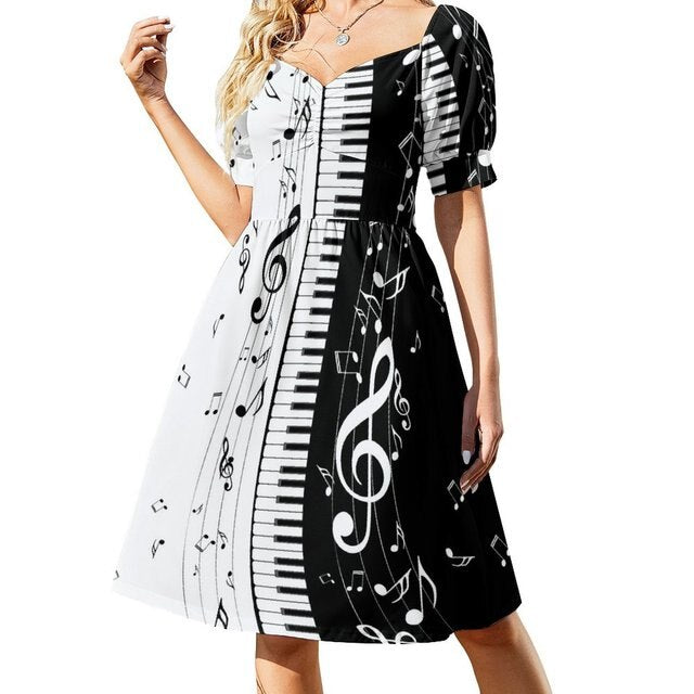 Music Piano Key Dress