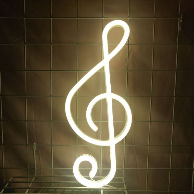 Treble Clef Neon Light