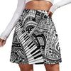 Piano Key Doodle Mini Skirt