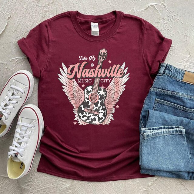 Nashville Music Vintage Style T-shirt