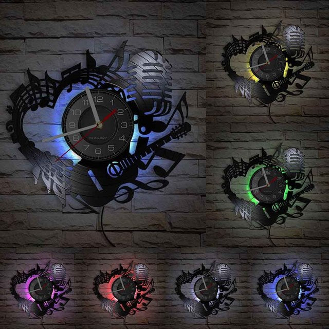 In Love With Music Wall Clock