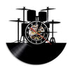 Drum Set Vinyl Wall Clock