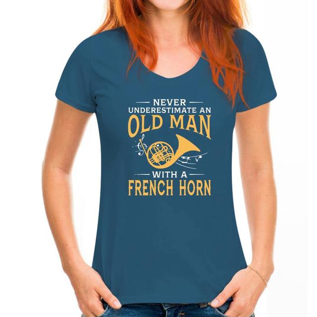 Old Man With French Horn T-shirt